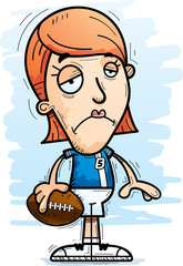 Sad Cartoon Football Player