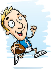 Cartoon Football Player Running