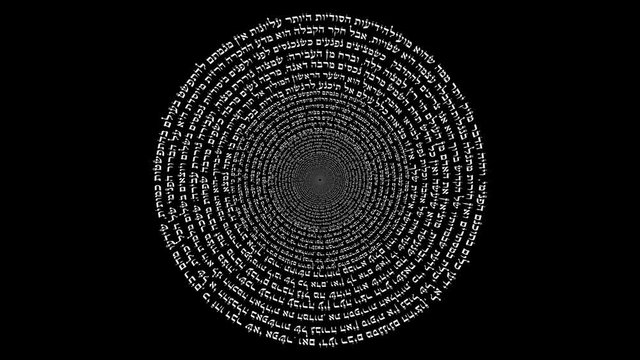 Hebrew Words in Kabbalah as a Mandala