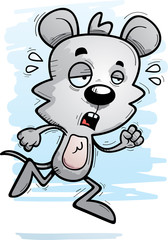 Exhausted Cartoon Male Mouse