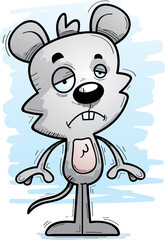 Sad Cartoon Male Mouse