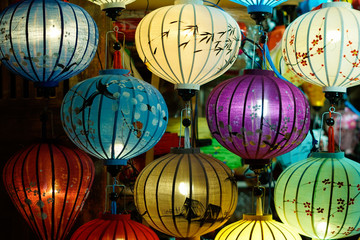Beautiful lantern in Hoi An old town. Royalty high-quality stock image of very much lantern for sale and decoration in Hoi An. Hoi An, once known as Faifo and noted as a UNESCO World Heritage Site