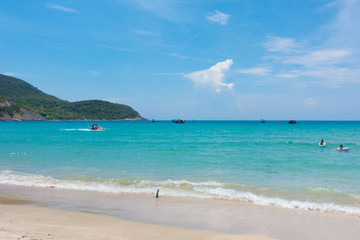 Beautiful beach background. Royalty high-quality free stock image of beautiful beach. The sea is a great place to visit in the summer