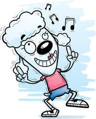 Cartoon Poodle Dancing