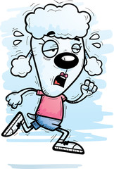 Exhausted Cartoon Poodle