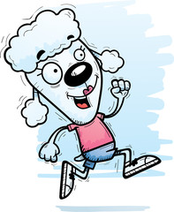 Cartoon Poodle Running