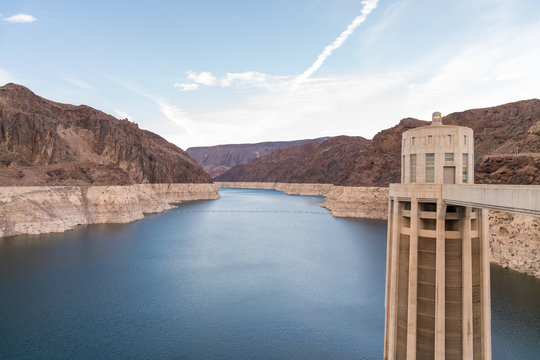 Hoover Dam area of Colorado River