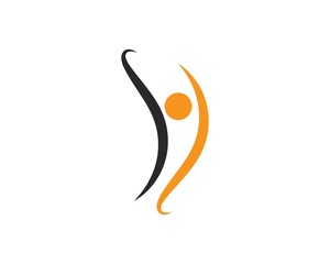 Healthy Life people Logo template