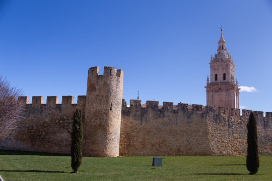 cathedral tower of village of burgo de osma