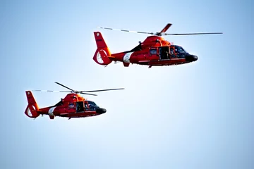 Fototapeten Hubschrauber der Küstenwache © Ben