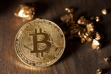 bitcoin and golden nuggets