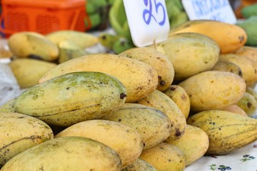 Ripe mango in street food