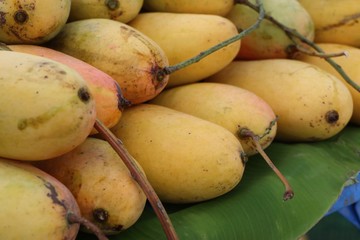 Ripe mango in street food