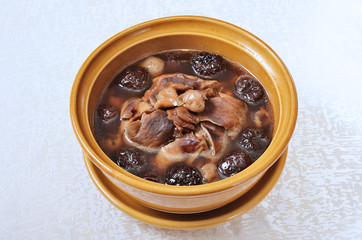 Pork stomach soup with black dates - A Popular Taiwan food 