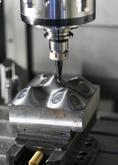 CNC machining center cutting mold