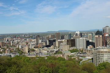 Obraz premium Vue de Montréal du Mont-Royal