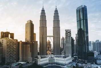 Fototapeta premium Malezja Twin Tower krajobraz