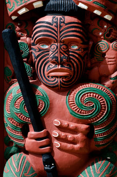 Traditional Maori Toi whakairo (art carving)