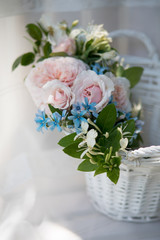 ウェディングブーケサムシングブルー