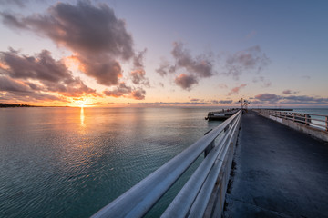 Fototapeta premium Edward B. Knight Pier at Dawn