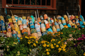 Colorful Lobster Buoys