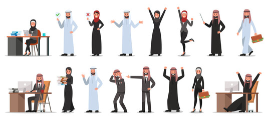 set of businessman character poses no 13
