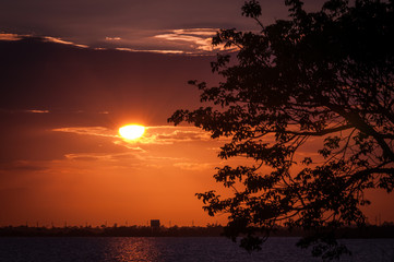 Sunbeams Glisten Through Cloud