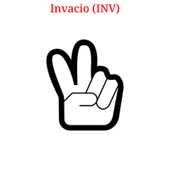 Fototapeta premium Vector Invacio (INV) logo