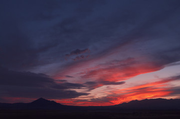 California desert last light.