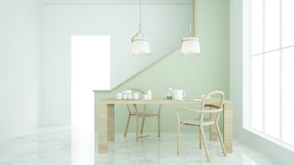 The interior relax space 3d rendering minimal 	