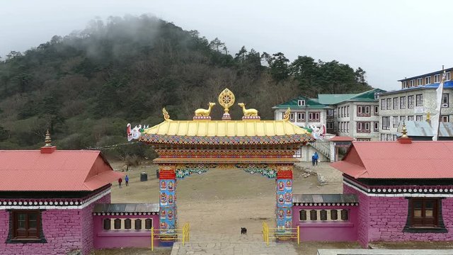 Time Lapse of Tengboche Buddhist temple, Solu Khumbu, Nepal.