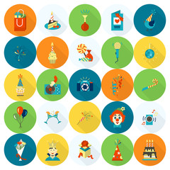 Happy Birthday Icons Set