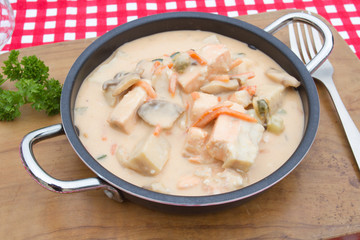 cassolette de poissons et fruit de mer