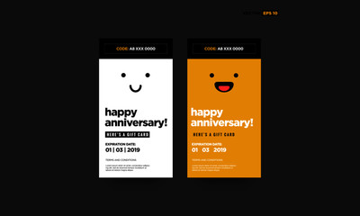Happy Anniversary Emoji Gift Card With Coupon Code and Expiry Date