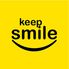 Keep Smile Vector Template Design Illustration
