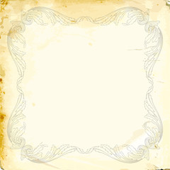 Vector baroque of vintage elements for design. 