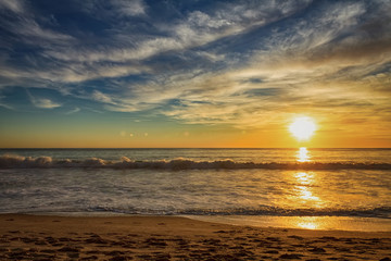 Naklejka na ściany i meble Summer Beach Sunset