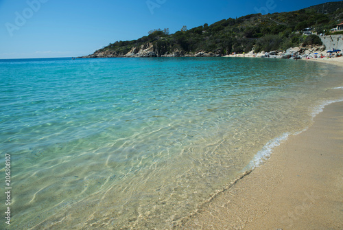 Spiaggia Di Cavoli Isola Delba Toscana Italia Stock