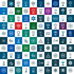 Vector logo blockchain