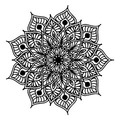 Mandalas for coloring  book. Decorative round ornaments. Unusual flower shape. Oriental vector, Anti-stress therapy patterns. Weave design elements. Yoga logos Vector.