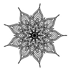 Mandalas for coloring  book. Decorative round ornaments. Unusual flower shape. Oriental vector, Anti-stress therapy patterns. Weave design elements. Yoga logos Vector.