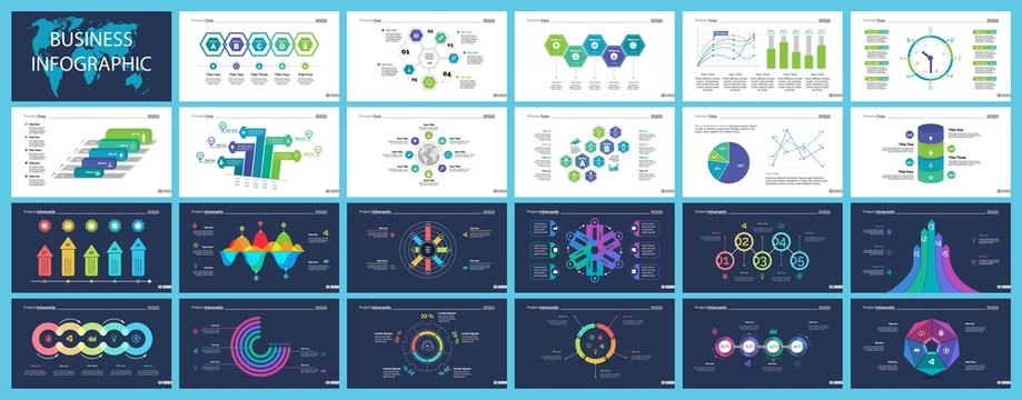 Business Inforgraphic Slide Design Set