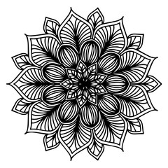 Mandalas for coloring  book. Decorative round ornaments. Unusual flower shape. Oriental vector, Anti-stress therapy patterns. Weave design elements. Yoga logos Vector.