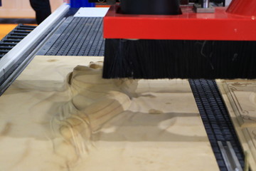 Manufacture of a wooden panel on a CNC milling machine.