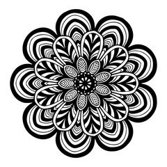 Mandalas for coloring  book. Decorative round ornaments. Unusual flower shape. Oriental vector, Anti-stress therapy patterns. Weave design elements. Yoga logos Vector.