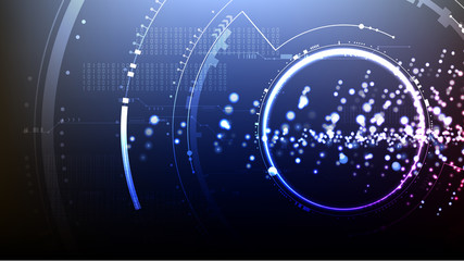 Technological abstract cyberspace technical light background vector