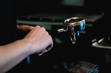 coffee maker and barista