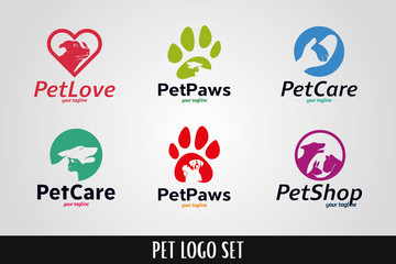 Animal Care Logo Template Set