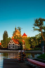 Bydgoszcz St. Martin and St. Nicholas Cathedral and Mill Island