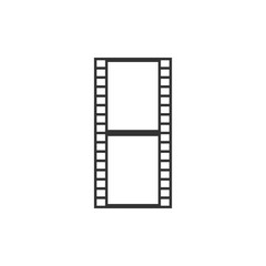 Film strip. Film icon. Vector illustration.